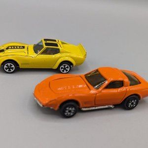Hot Wheels-Lot of 2 Corvettes 1979-80
